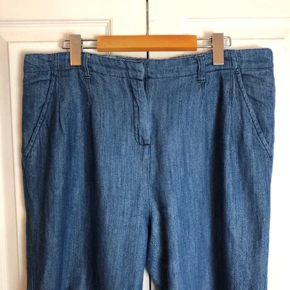 Denim Chambray Pants - Picture 2 of 9